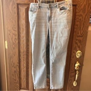 J. Jill Slim Ankle Authentic Fit Light Blue Women’s Denim Jeans size 16
